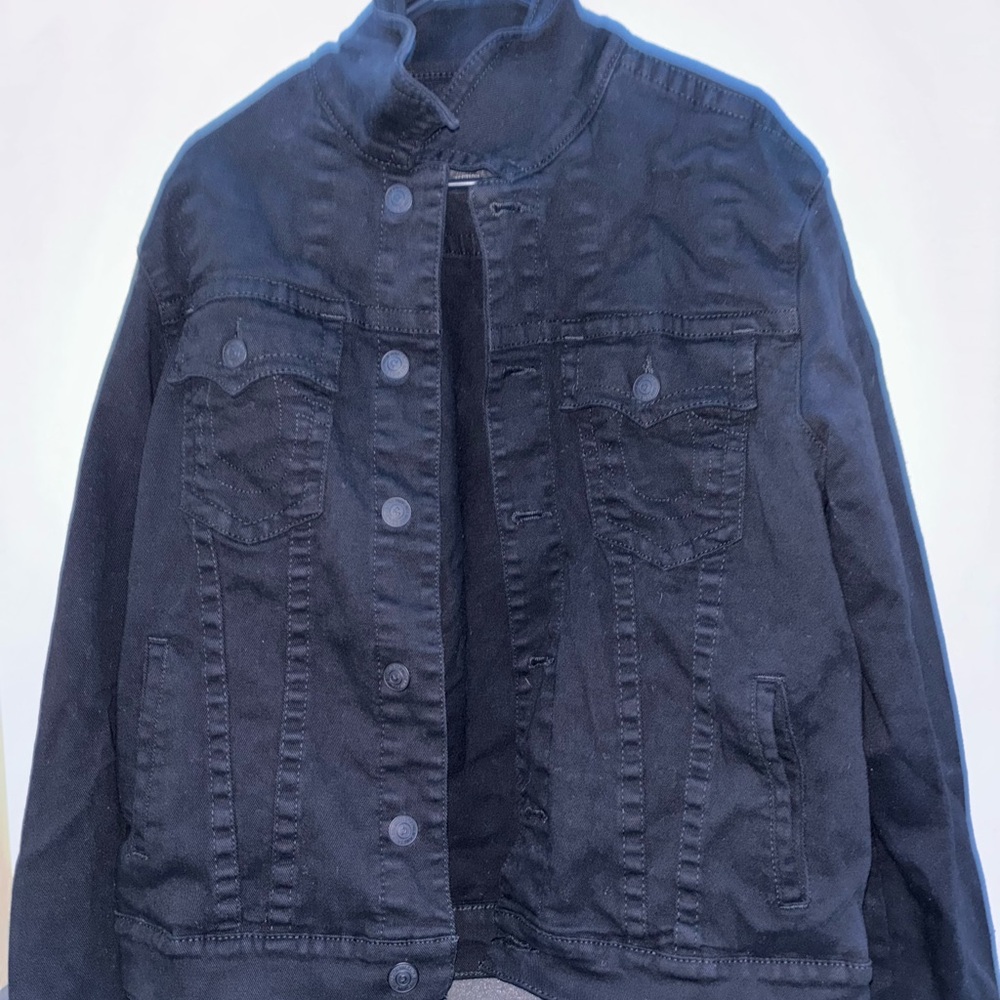 Stylish Black True Religion Denim Jacket